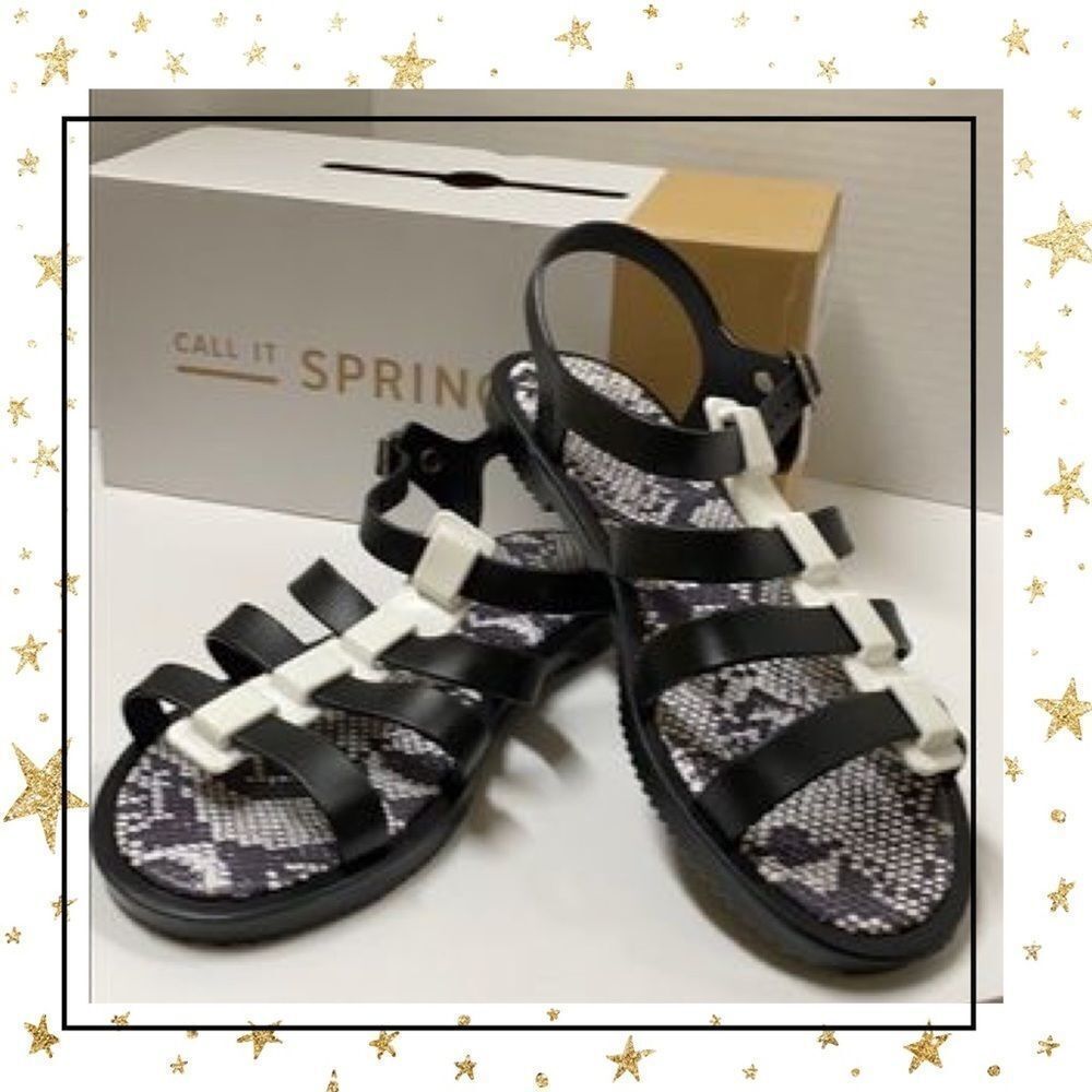 NEW Call It Spring Black Sandals 9 Euro 40